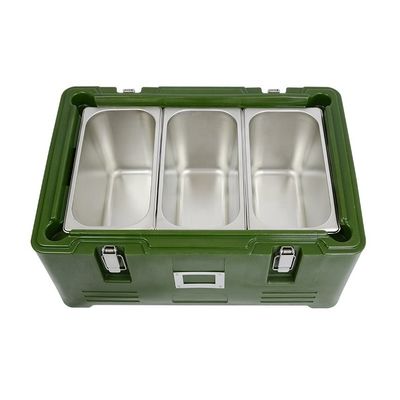 Plastic geïsoleerde lunchbox container voor vis transport magnetron en vaatwasser kluis