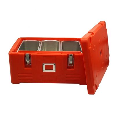 Plastic geïsoleerde lunchbox container voor vis transport magnetron en vaatwasser kluis