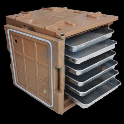 Warm voedsel vervoerder 120L geïsoleerde container met milieuvriendelijk rotomolding plastic materiaal