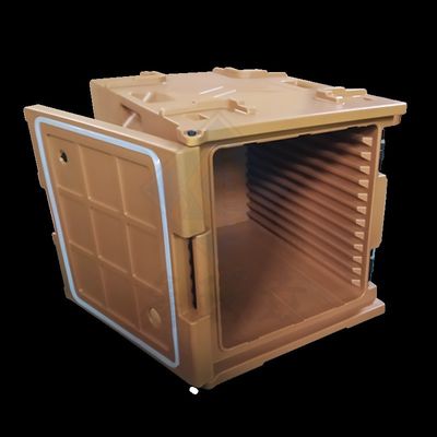 Warm voedsel vervoerder 120L geïsoleerde container met milieuvriendelijk rotomolding plastic materiaal