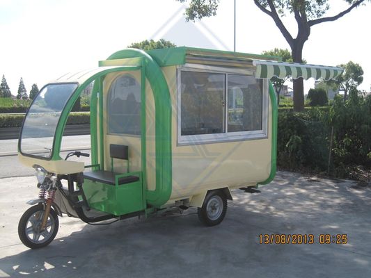 Street Food Trike Fiets Koffie Crepes Voedselmandje met Fiets Motorfiets Voedseltruck 220*160*210