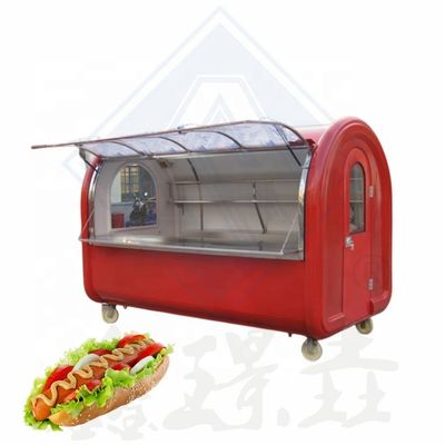 Mobiele voedselwagens en aanhangwagens Hot Dog-wagens Voedsel in zuivelproducten leveren