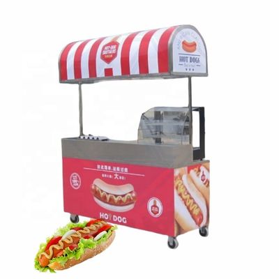 Mobiele fastfood trailer op maat gemaakt outdoor street food cart met grill en deep fryer