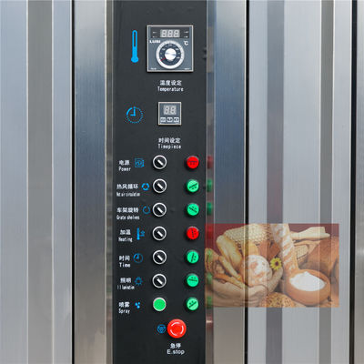 50.5KW elektrische dieselgas roterende oven voor het bakken van brood in commerciële horeca