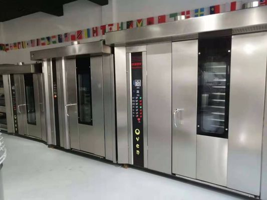 32 Tray Rotary Oven 380V Elektriciteitsverbruik 52,5kwh voor industriële bakbedrijven