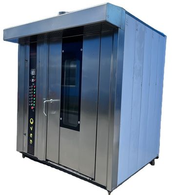 1800X2000X2200mm Volledig automatische commerciële roterende broodoven met 1 laadrek