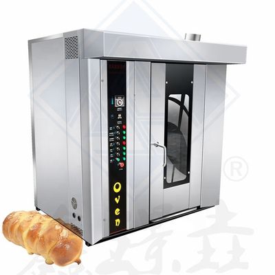 Elektrische 380v Rotisserie Basket Rotary Oven 32 Tray Chicken Oven voor grote productie