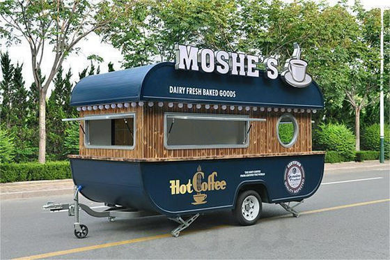 Mobiele Food Luxury Coffee Trailer met volledige keukenapparatuur en op maat gemaakte apparatuur