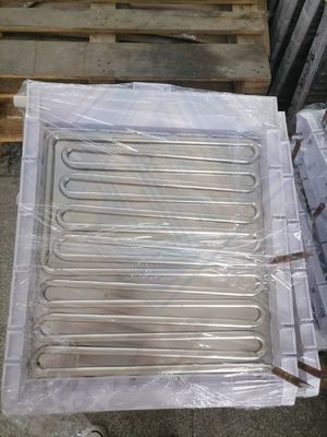 Koperen ijsmachine Volledig automatisch 5 * 14 verdampercondensator voor ijsblokkenmachine