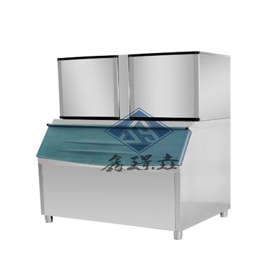 Commerciële luchtgekoelde ijsmachine 220V Spanning voor de productie van kubus ijs