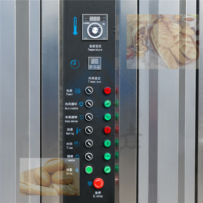 32/68 Draaiende oven voor het bakken van brood in bakmachine voor voedsel Elektriek/dieseldisel/gas