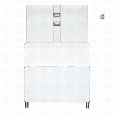 Commerciële luchtgekoelde ijsmachine 220V Spanning voor de productie van kubus ijs