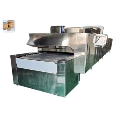 48 kW/h commerciële Franse brood automatische cupcake gas tunnel oven