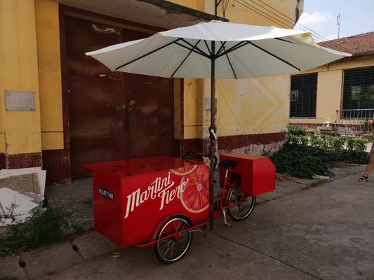 Vending Snack Food Function Tricycle Mobile Food Trailer met video-technische ondersteuning