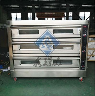 0.1kw commerciële bakkerij gasoven 3/4 dek gas pizza bakkerij oven / gasconvectie oven