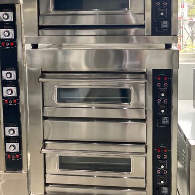 Bakkerijmachines 3 dek gas brood bakoven voor tarwe pita brood productie