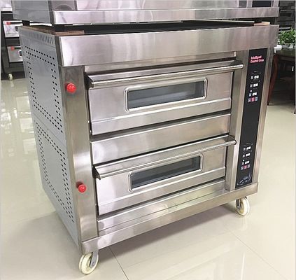 0.1kw Elektrische dekoven Voor brood 3 dek 12 diensten Gas bakkerij oven met timer control