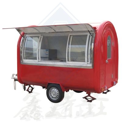 Mobiele koffiekarten voor voedingsmiddelen Drankwinkels Snack Street Food Trailer Op maat gemaakte kleur