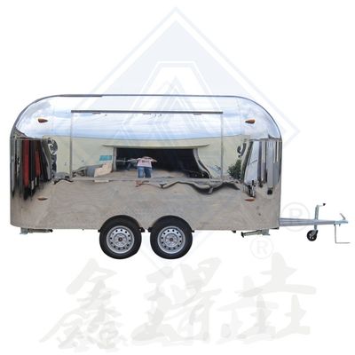 Volledig geconditioneerde voedseltrailers met video-technische ondersteuning en ijstrailer