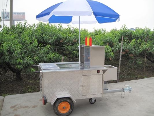 Lange levensduur mobiele foodtruck voor 200 set ijs trailer hotdog karretje fast food