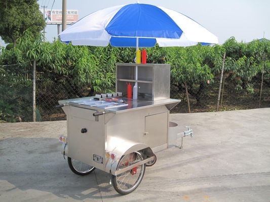 Lange levensduur mobiele foodtruck voor 200 set ijs trailer hotdog karretje fast food