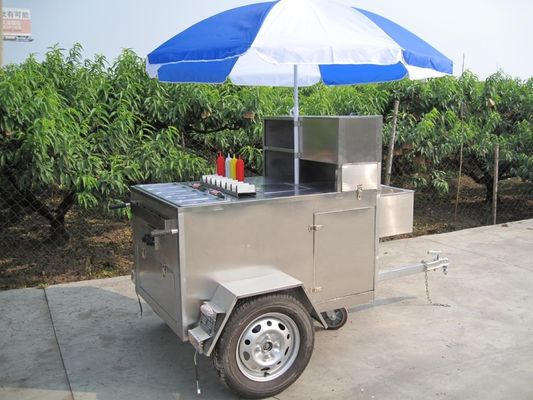 Lange levensduur mobiele foodtruck voor 200 set ijs trailer hotdog karretje fast food