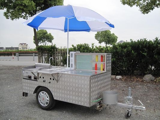 Lange levensduur mobiele foodtruck voor 200 set ijs trailer hotdog karretje fast food