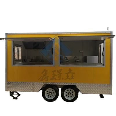 Commerciële horeca Street Food Kiosk Moderne trailer voor pizza burger gebakken kip