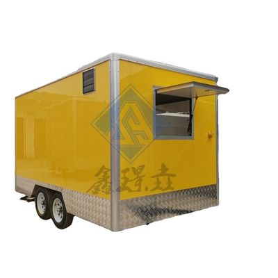 Commerciële horeca Street Food Kiosk Moderne trailer voor pizza burger gebakken kip
