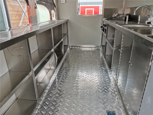 Commerciële horeca Street Food Kiosk Moderne trailer voor pizza burger gebakken kip