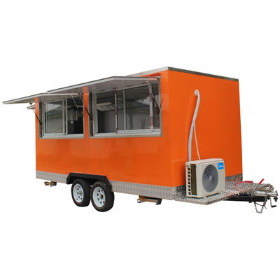 Model L280cm*W200cm*H210cm Voedseltrailer met onderdelen