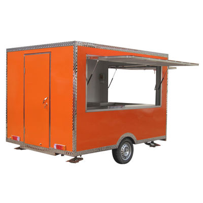 Model L280cm*W200cm*H210cm Voedseltrailer met onderdelen