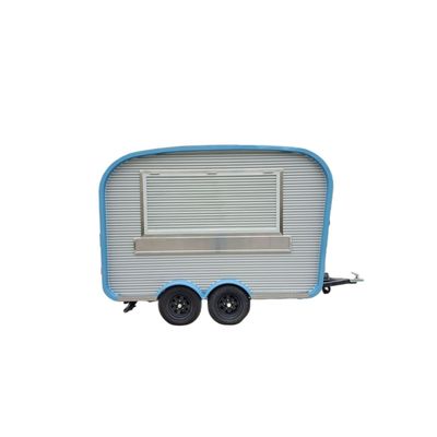 Juice Milk Tea Cart Warm Food Mobiele Voedsel Trucks Trailer met 1000kg lange levensduur