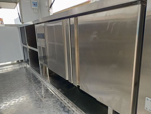 Juice Milk Tea Cart Warm Food Mobiele Voedsel Trucks Trailer met 1000kg lange levensduur