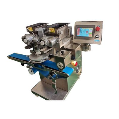 Hoge productiviteit Kleine automatische tafelmachine Gebakken aardappel Croquette Koekje Vlees IJsserij Mochi Vormmachine En Incrusting