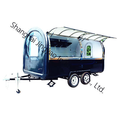 500 kg/uur capaciteit Fastfood-trailer met popcornmand en Taiyaki-ijsmachine