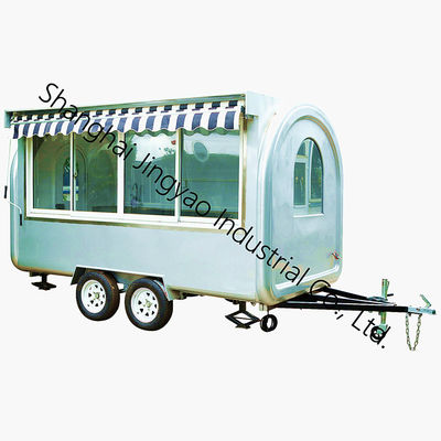 500 kg/uur capaciteit Fastfood-trailer met popcornmand en Taiyaki-ijsmachine