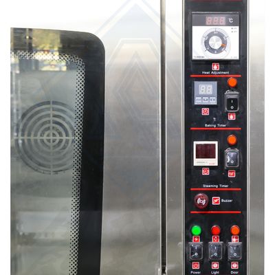 Commerciële elektrische convectieoven met een capaciteit van 250 kg geschikt voor grootschalige bakkerij
