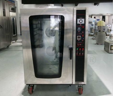 Commerciële elektrische convectieoven met een capaciteit van 250 kg geschikt voor grootschalige bakkerij
