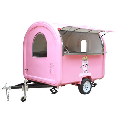 2300*1650*2300mm mobiele voedselmandje voor bubbel thee fruit ijs churros crepes koffie