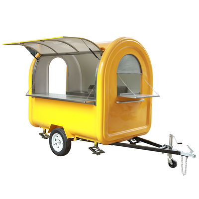 Food Cart Trailer met optionele voedselmachines Hot Dog en Burger Vending Van