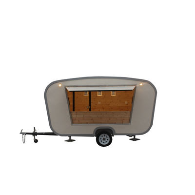 2300*1650*2300mm Voedselcaravan Lange levensduur Mobiele Crepe Maker Kruidenierswagen