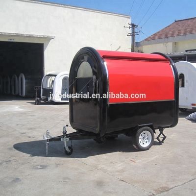 Grote op maat gemaakte motor food trailer 2300*1750*2100mm mobiele buffet food truck
