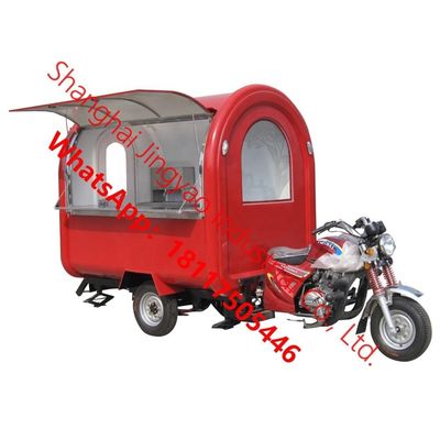 JY-FR220B Shanghai Mobile Kiosk Cabin Food Trailer met 220v Spanning en 1.5kw Power