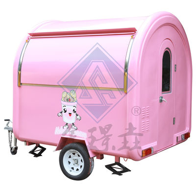 Ronde model mobiele foodtruck voor snacks en drankjes in het buitenleven op Commercial Street 250