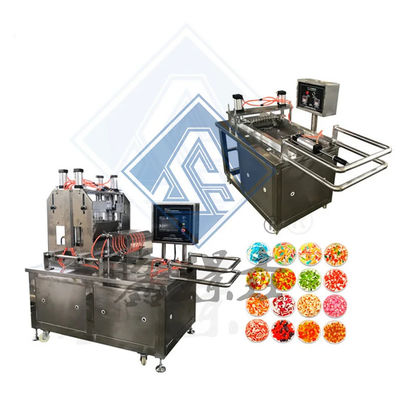 Lollipop Candy Bean Gummy Semi Automatic Candy Making Machine voor het maken van snoep