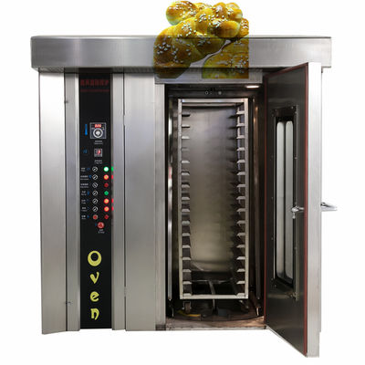 CE-gecertificeerde kleine automatische bakkerij roterende oven voor bakken brood pizza vlees baguette