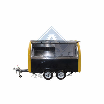 Outdoor Street Vending Double Axles Customized Food Snack Truck met apparatuur