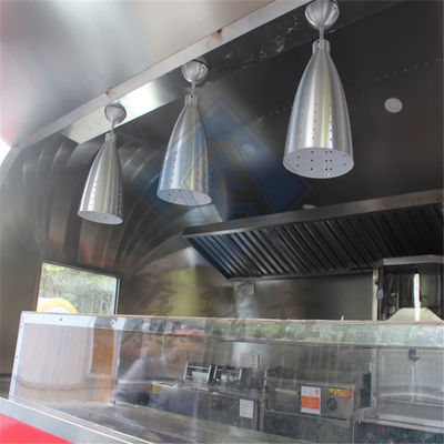 Voedseltruck van roestvrij staal/gegalvaniseerd plaat/aluminium met een-/dubbele as en goed