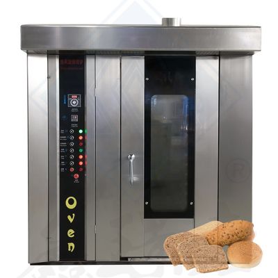 Equipment voor de voedingsindustrie 32 bakken Rotary oven om kip te koken met stoomtechnologie